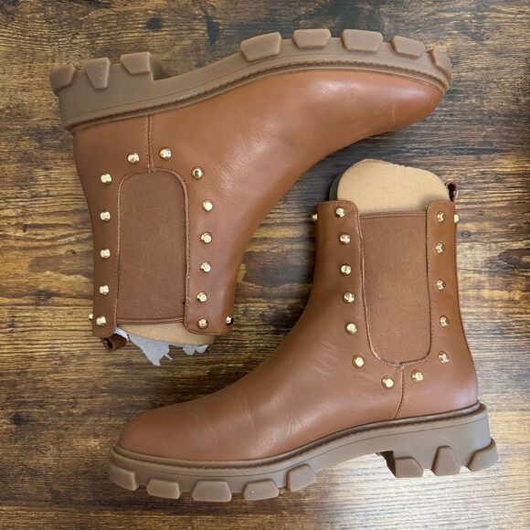 Michael Kors Ridley Astor Stud Leather Boots Size 7.5 New in box - Picture 6 of 15